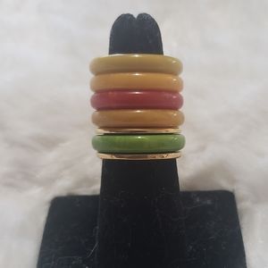 Vintage 70s Avon Bakelite Ring Size 6.5